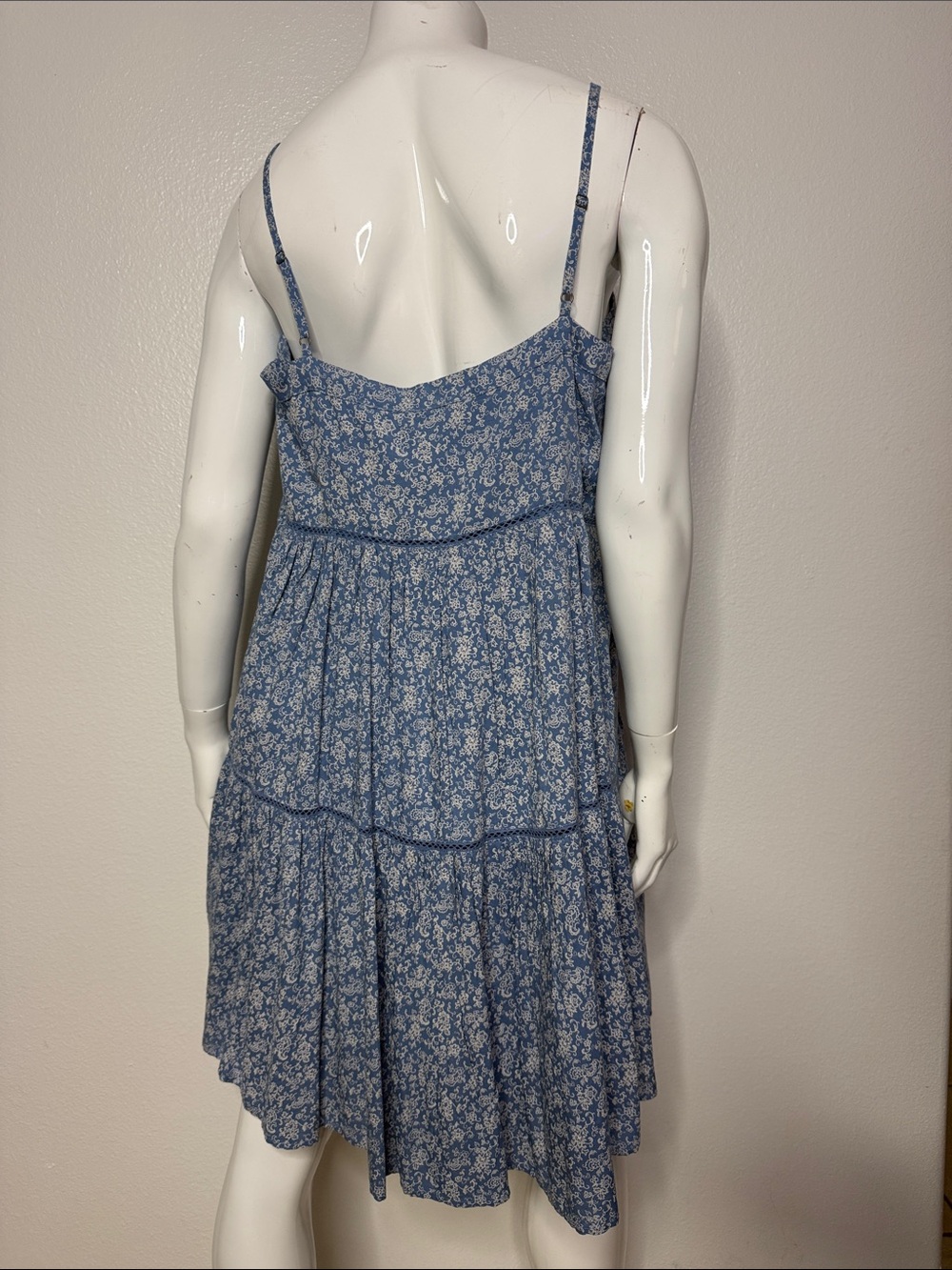 Cleo & Wolf Country Core Blue Print Dress M - Picture 4 of 8